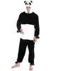 Déguisement adulte panda 180 cm - Animaux - Noir - Homme - Polyester