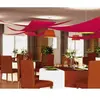 Set 3 tentures de plafond Voile triangle, BORDEAUX