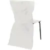 HOUSSE DE CHAISE SANS NOEUD X6 BLANCHE