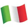 Sachet de 16 Confettis en bois en bois Drapeau italien