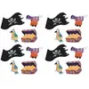 Sachet de 16 confettis de table Pirate (avec coffre...)