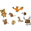 Sachet de 16 confettis de table Animaux de la forêt