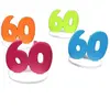 Set de 4 Marque-places Anniversaire 60 ans