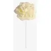 Non communiqué 4 roses ivoires sur tige 8 cm - 0310-01 Chaks