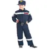 Costume Pompier Français Enfant - Bleu - 128 cm