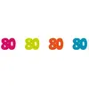 Sachet de 100 confettis de table anniversaire 80 ans