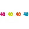 Sachet de 100 confettis de table anniversaire 40 ans