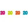 Sachet de 100 confettis de table anniversaire 20 ans
