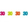 Sachet de 100 confettis de table anniversaire 30 ans