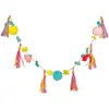 Chaks 10345, Guirlande Pompons multicolores 145cm