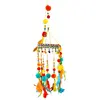 Carillon plumes multicolore à suspendre 70cm