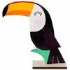 Grand Centre de table Toucan en bois sur socle 20cm