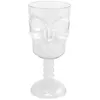 calice tête de mort transparent 18cm - chaks 10524