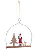 Suspension Père Noël et Sapin 15cm