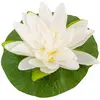 Fleur artificielle - NO NAME - Lotus blanc - 22 cm - Atmosphère apaisante - Intérieur