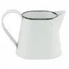 Chaks 10417, Petite Cruche en métal BLANC avec anse 7,5 cm