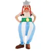 Chaks Costume Licence Officielle Obelix © Enfant - Bleu / blanc - 152 cm