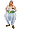 RueDeLaFete Costume Obélix - Licence - 5 pièces - Bleu - Adulte - Intérieur