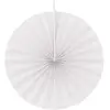 Lot de 4 grands éventails papier 40cm, Blanc