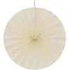 Lot de 4 grands éventails papier 40cm, ivoire