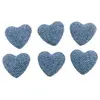 Set de 6 Coeurs Jean 2,6cm à disperser