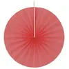Lot de 4 éventails papier 20cm, Rouge