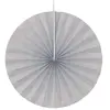 Lot de 4 éventails papier 20cm, Gris