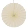 Lot de 4 éventails papier 20cm, ivoire