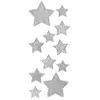 Sachet de 11 adhésifs ETOILES brillants, Argent