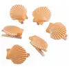 Lot de 6 COQUILLAGES résine sur Pince 3cm