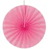 Lot de 4 éventails papier 20cm, Fuchsia