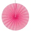 Lot de 4 grands éventails papier 40cm, Fuchsia