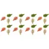 Sachet 24 mini-Feuilles Automne fines 3 couleurs, à disperser 2cm