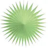Lot de 3 petits éventails alvéolés luxe 17 cm, Vert pastel