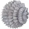 Lot de deux boules alvéolées luxe 15 cm, Gris