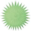 Lot de deux éventails alvéolés luxe 32 cm, Vert pastel