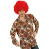 Non communiqué chemise rétro psychédélique homme - chaks c4297m