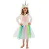 Chaks Robe Licorne Enfant - Blanc - 128 cm