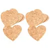Sachet de 12 grands Coeurs en Liège à disperser 8,3cm