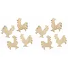 Sachet de 8 Coqs en bois 4cm à disperser