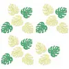 Sachet de 18 Feuilles Tropicales en bois à disperser 3,5cm