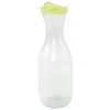 Carafe transparente plastique 1,5L avec bouchon vert