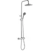 Colonne de douche chromée avec thermostatique Essebagno Onéo