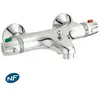 Glam mitigeur bain et douche thermostatique NF Huber chromé