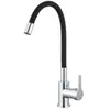 Mitigeur de cuisine noir mat et effet chromé mémoire de forme Essebagn...