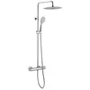 Colonne de douche chromée avec thermostatique Essebagno Allure