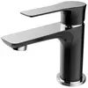 Mitigeur lavabo noir Lover chrome - Essebagno
