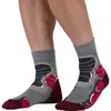 Monnet Mid Trek Extra Light - Chaussettes randonnée Red 43 - 44