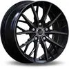 Jante Aluminium Infiny 18 Pouces Noir Brilant Face Polie Noire Spike