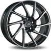 Jante Aluminium Racer 18 Pouces Noir Satin Face Polie Turn
